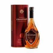 Казахстанский 5 летний Бахус Юбилейный в коробе 0.5 Коньяк