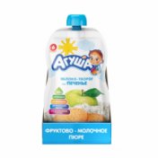 Агуша пюре фруктовое Яблоко-Творог-Печенье 90 гр