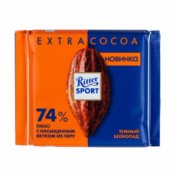 Ritter sport Темный шоколад 74 проц 100 гр