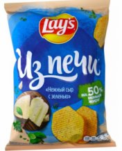 Чипсы Lay s 85 гр Из Печи Нежный сыр с зеленью