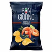 Bon Giorno Креветки в Белом вине 80 гр Чипсы